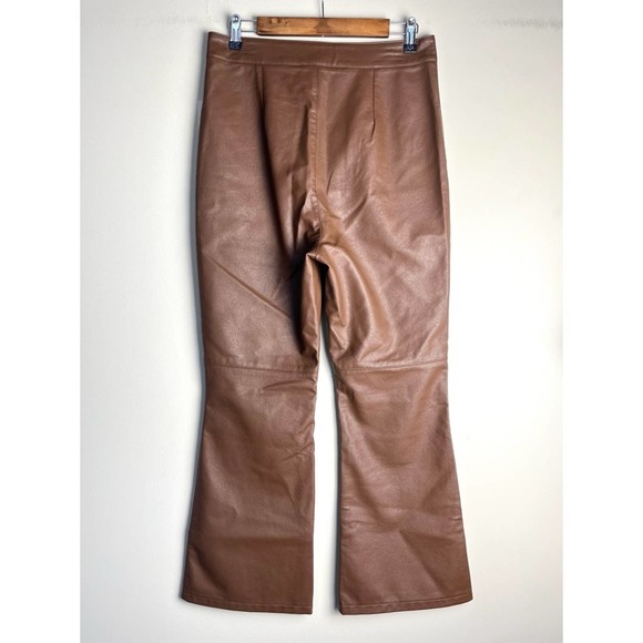 FREE PEOPLE Sasha Vegan Kick Flare Pants (size 12) - Picture 4 of 5